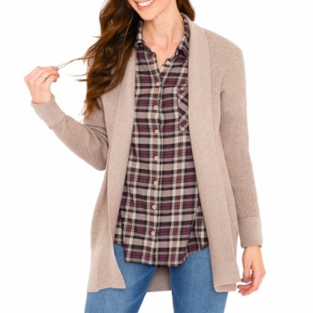 NWT Summer & Rose Avalon Thermal Drape Front Cardigan Sz S